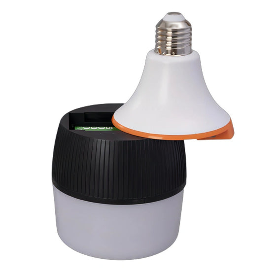 Bombilla recargable con sensor de mano