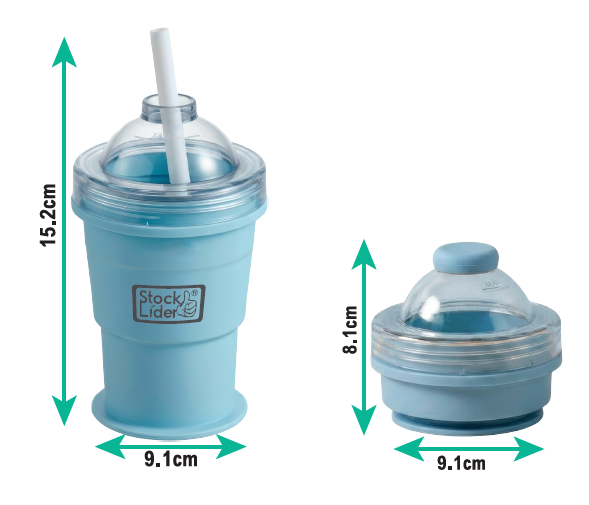 Vaso cubitera hielo 2 en 1 reutilizable