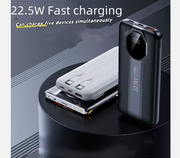 Power Bank 10000 mAh con cables integrados