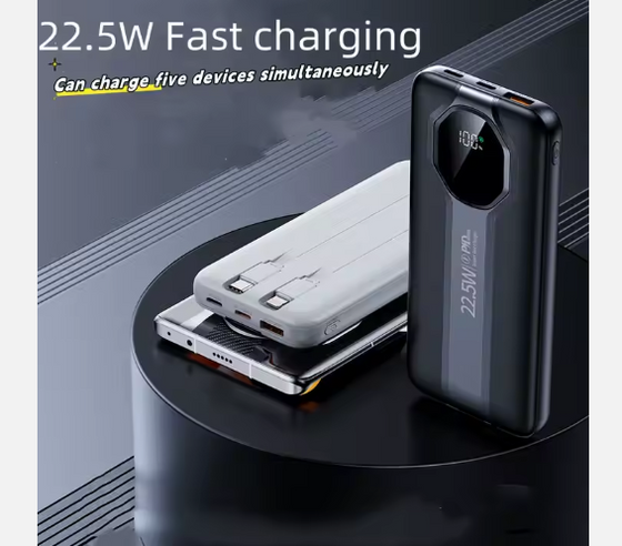 Power Bank 10000 mAh con cables integrados
