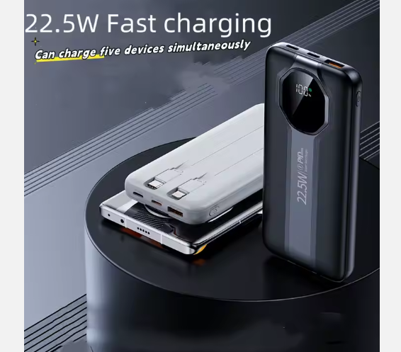 Power Bank 10000 mAh con cables integrados