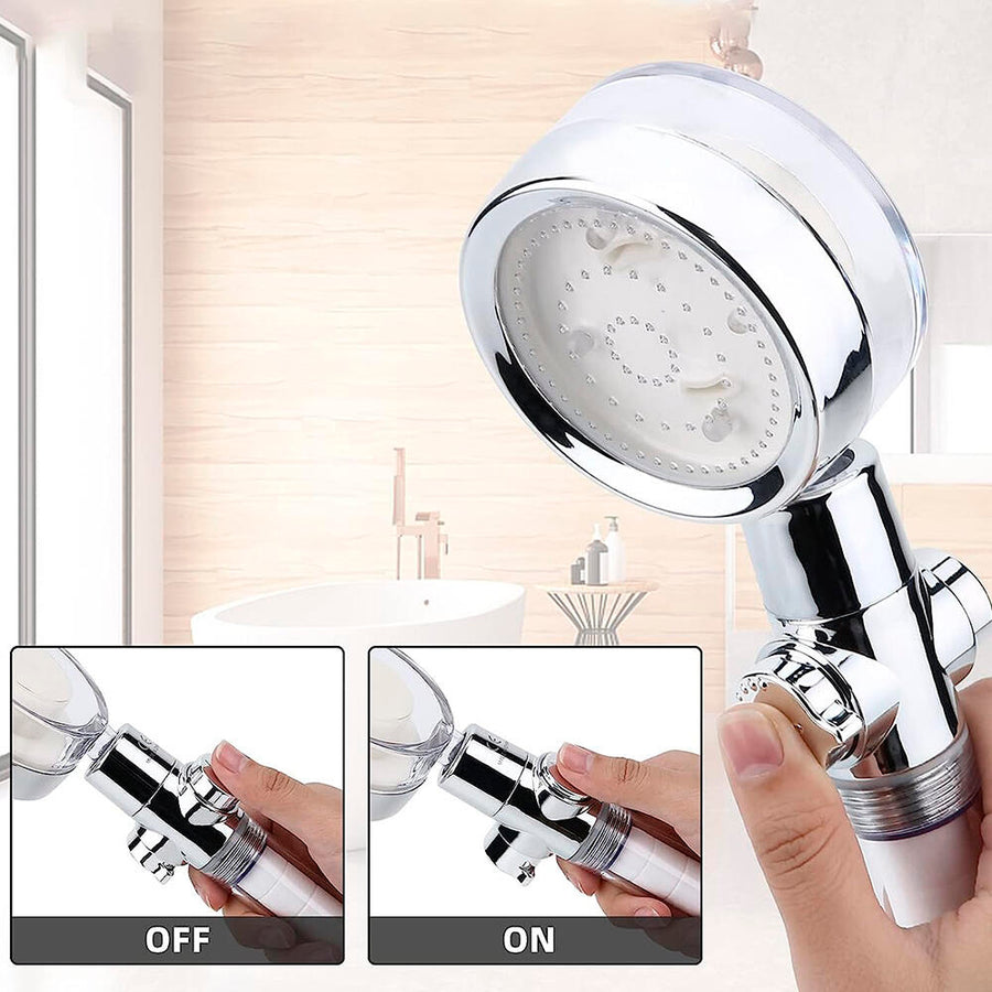 Cabezal de ducha LED con filtro 360º