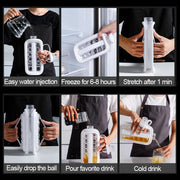 Botella molde para hielo fácil y práctica