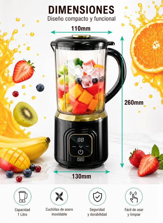 Batidora de vaso portátil USB recargable