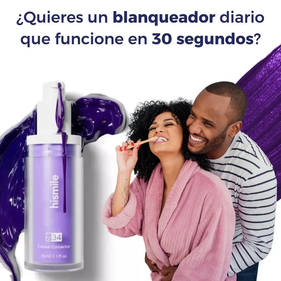 Blanqueador Dental Lila V34 | Sonrisa más blanca