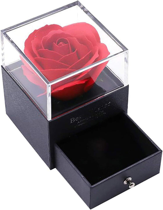 Rosa Eterna con Collar en Cúpula