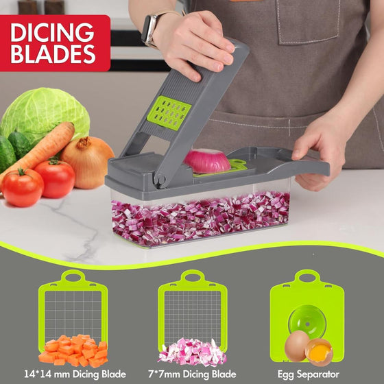 Picador de verduras 14 en 1 mandolina