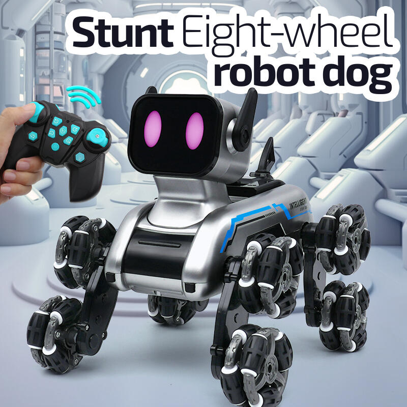 Perro robot interactivo de 8 ruedas