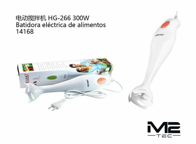 Batidora eléctrica 300W blanca