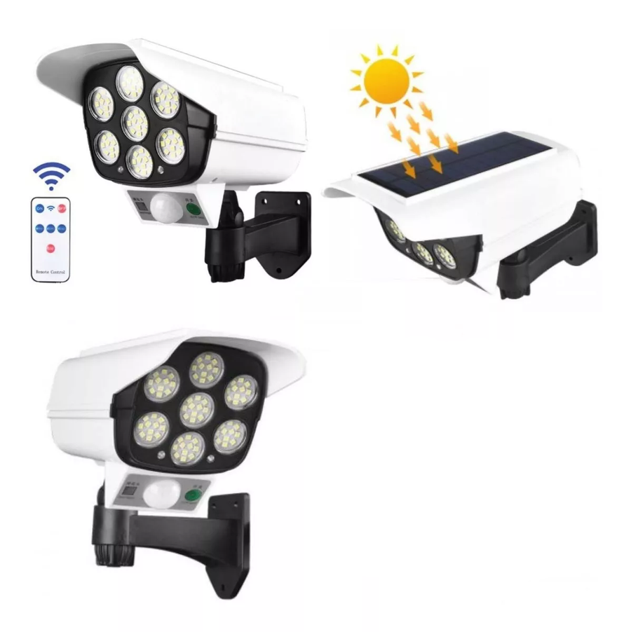 Foco LED simulador de cámara solar