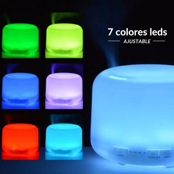 Humidificador con mando y luz LED